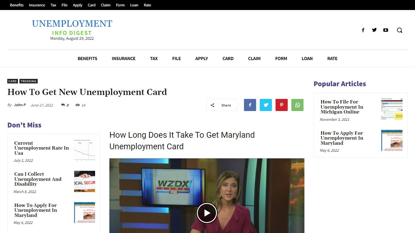 How To Get New Unemployment Card - UnemploymentInfo.com