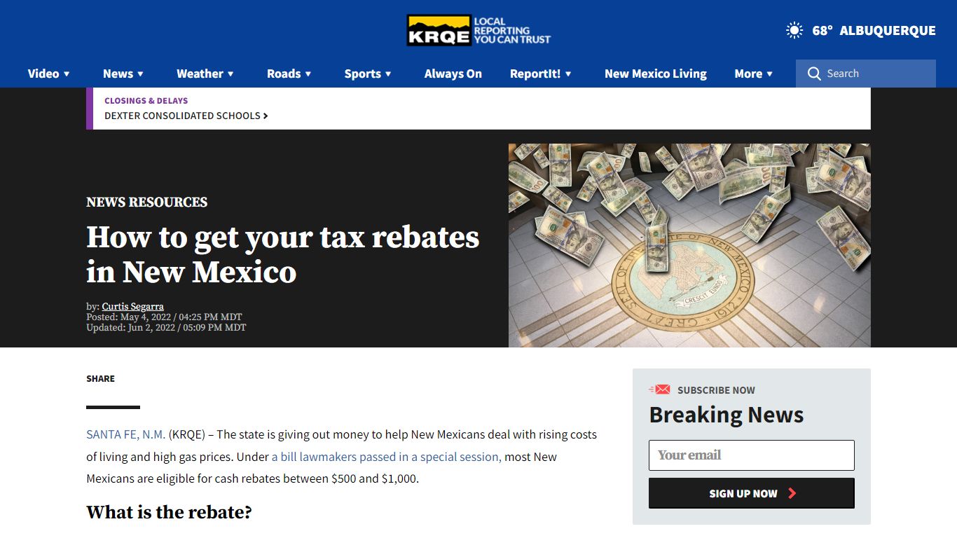 How to get your 2022 New Mexico tax rebates - KRQE